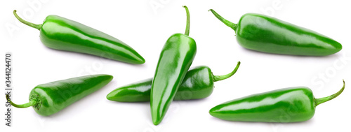 Chili collection with clipping path
