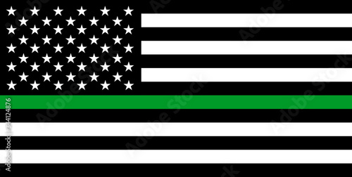 thin green line flag