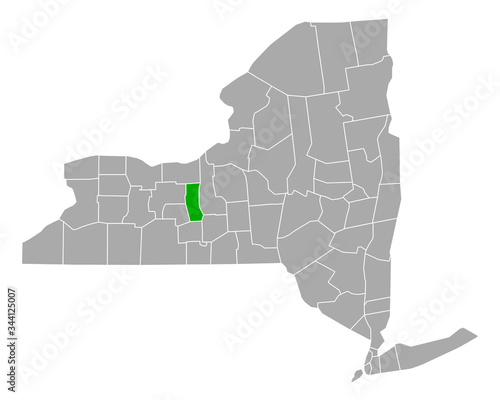 Karte von Seneca in New York