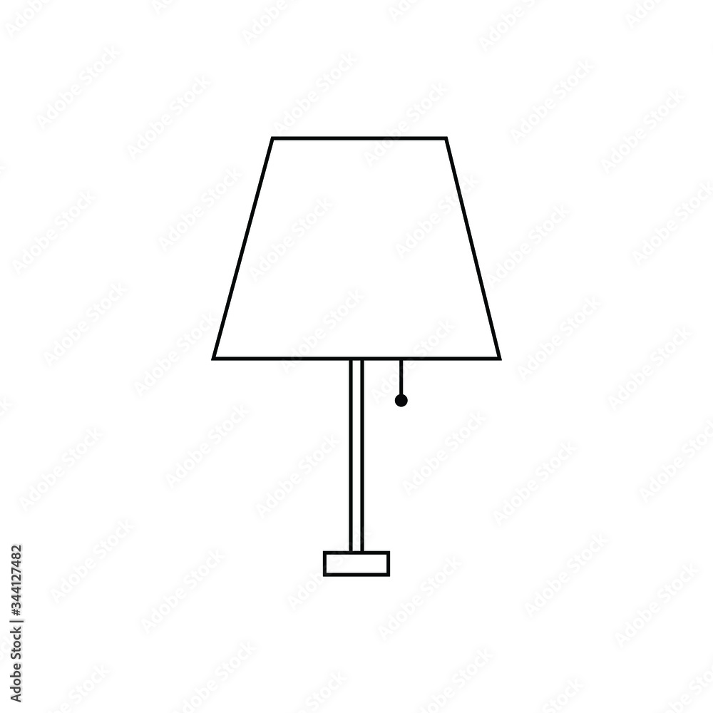 table lamp icon - vector table lamp icon - vector