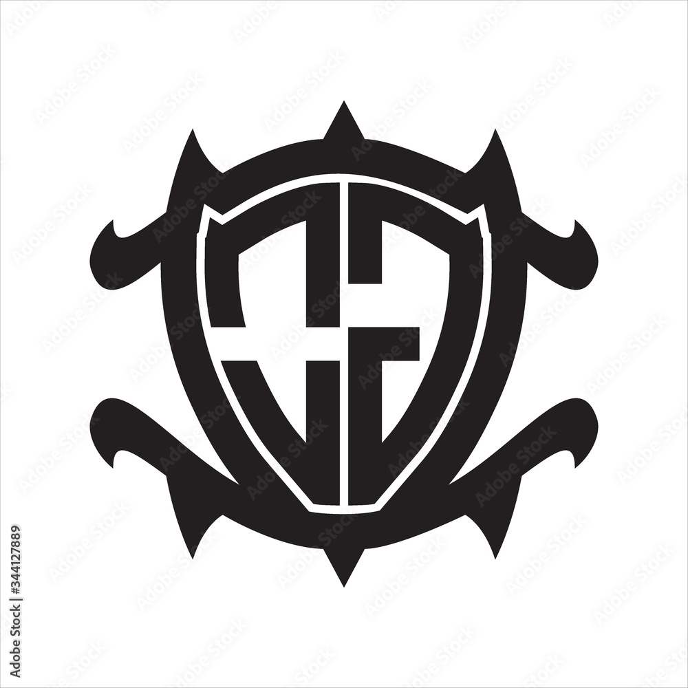 OG Logo monogram isolated with frame shield shape design template OG Logo monogram isolated with frame shield shape design template