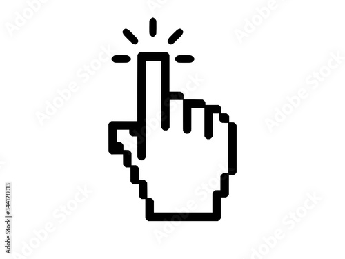 Hand Cursor Icon Vektor Grafik Design