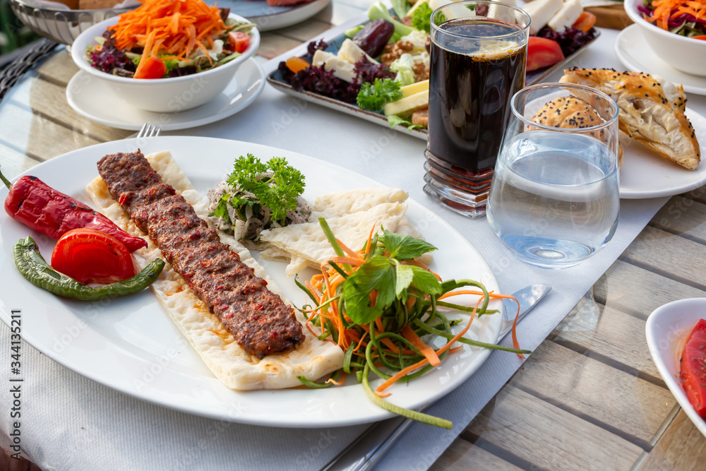 side dish of Adana kebab