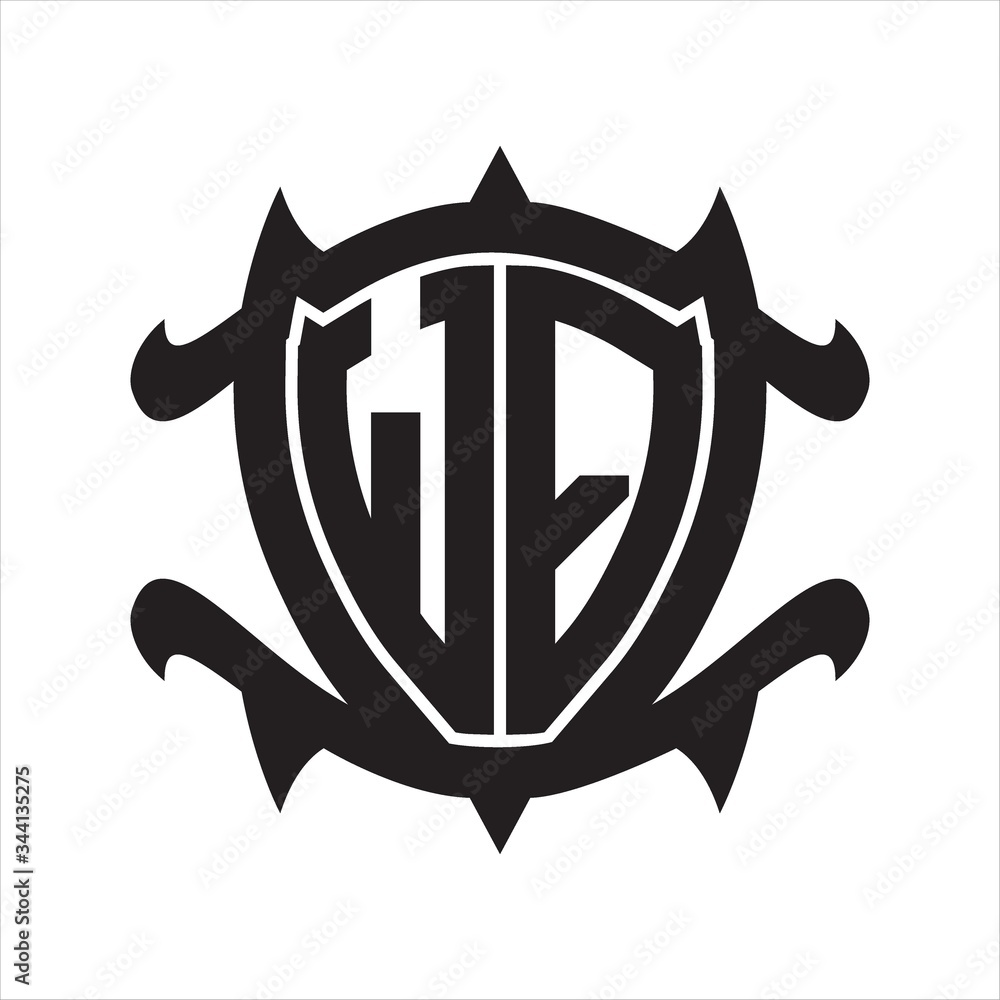 WQ Logo monogram isolated with frame shield shape design template WQ Logo monogram isolated with frame shield shape design template
