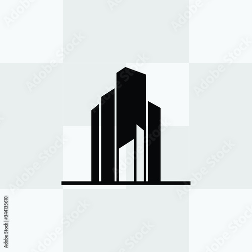 Architect Construction Solutions Vector Logo Template. Architect Construction Idea for Real estate.