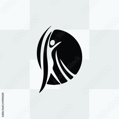 vector illustration / charity and care icons logo / volunteer and planet logo / unity and love concept / global charity concept/ helpers and caregivers.