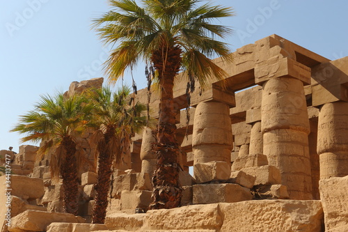 Temples of Karnak, Great Hypostyle hall, view from outside photo