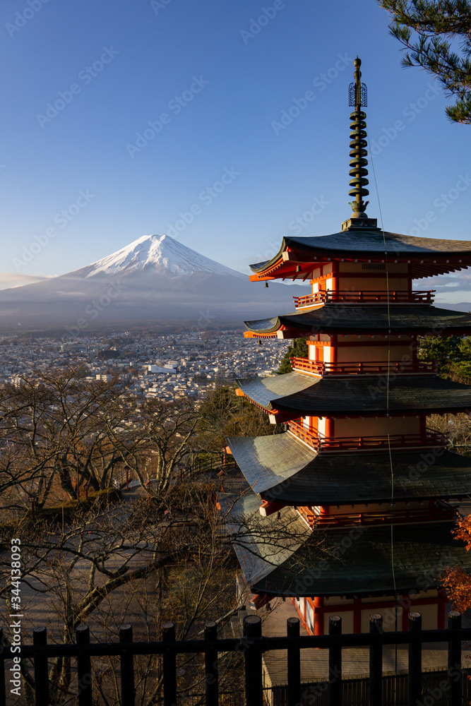 Chureito Pagoda - Five Storied Pagoda, Spectacular View of Mount Fuji