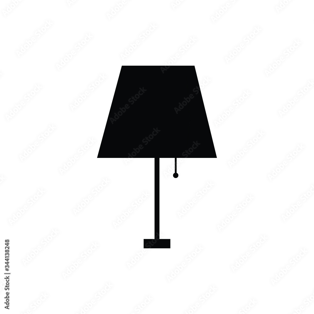 table lamp icon - vector table lamp icon - vector