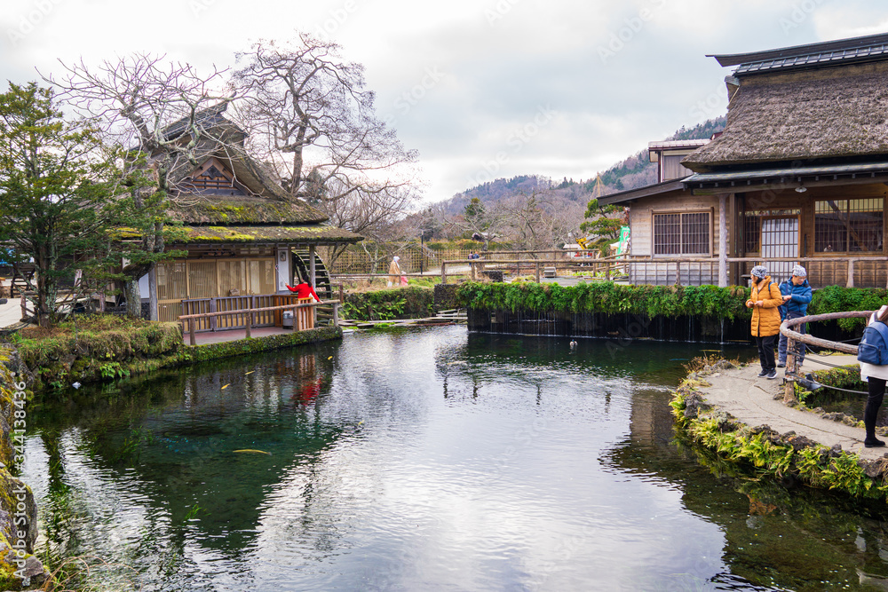 A beautiful collection of eight ponds are scattered around Oshino Hakkai