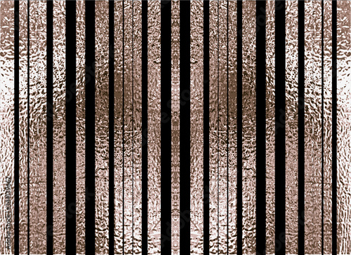 Blush gold pattern. Abstract golden quartz background. Vector illustration. Copper foil line. Bronze glitter stripes. Geometric pattern. Stylish texture. Abstract minimal backdrop. Patina effect.