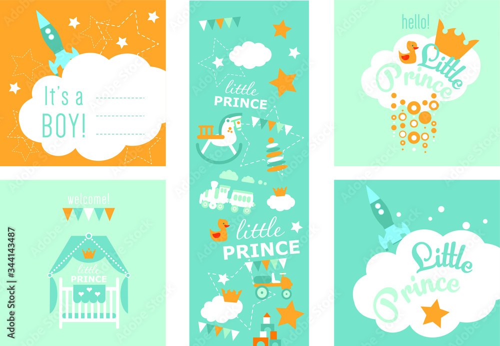 baby shower cards Little Prince baby shower cards Little Prince