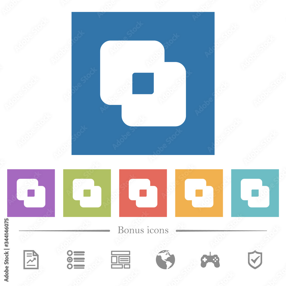 Exclude shapes flat white icons in square backgrounds Exclude shapes flat white icons in square backgrounds