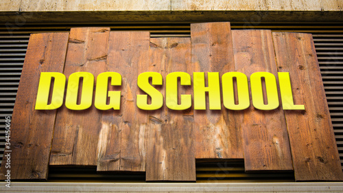 Street Sign to Dog School