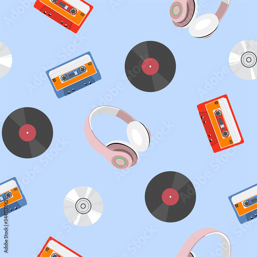 Seamless Vector Pattern Background Music Themed