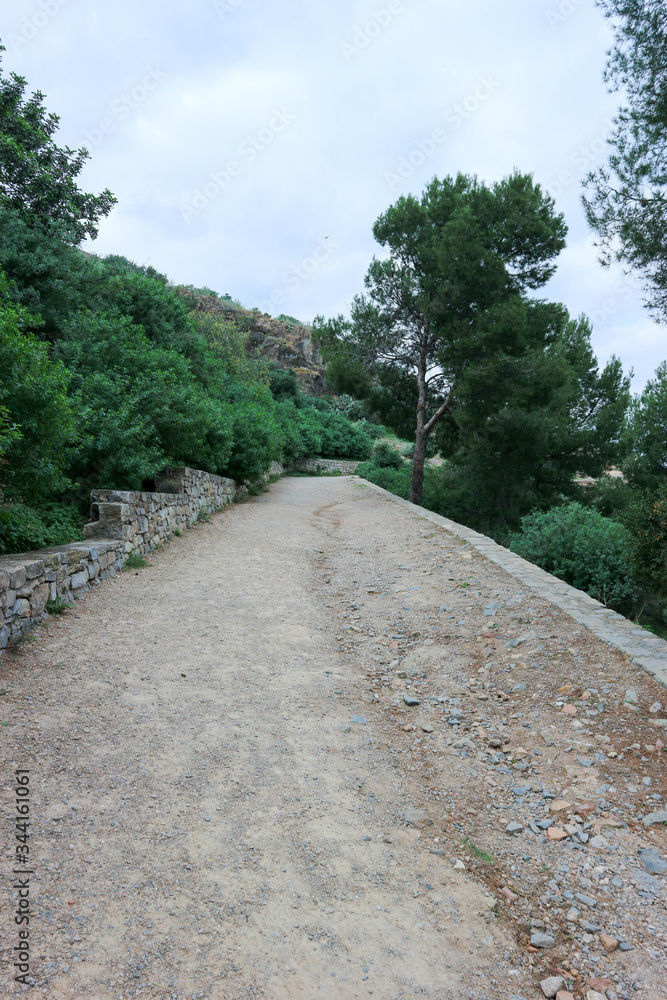 picturesque footpath in the spanish mountains
