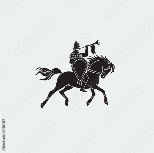 Warrior on horseback