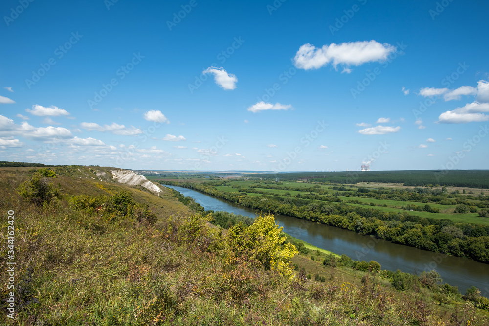 Obraz premium downs Along the ancient river Don in central Russia