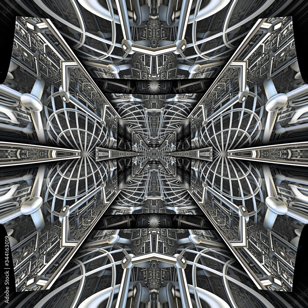 Obraz premium 3D render plastic background tile