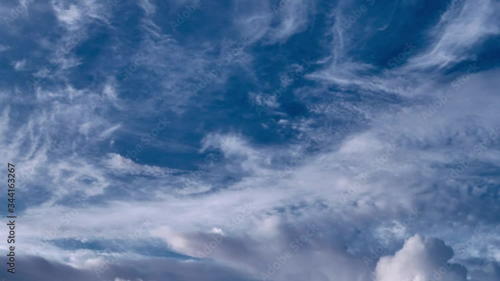 Time lapse of cloudy sky. Different kinds of multiple layer clouds. Beautiful fast floating clouds in sunset natural colors. top to bottom motion
Time lapse of cloudy sky. Different kinds of multiple layer clouds. Beautiful fast floating clouds in sunset natural colors. top to bottom motion