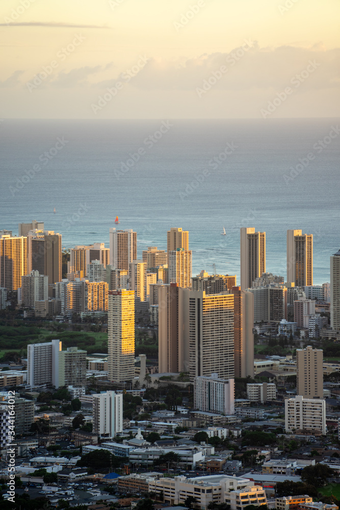 Obraz premium Sunset O'ahu