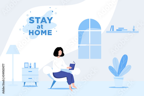Stay at Home Banner Template