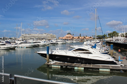 Boats in the harbor marina Vilamoura Algarve