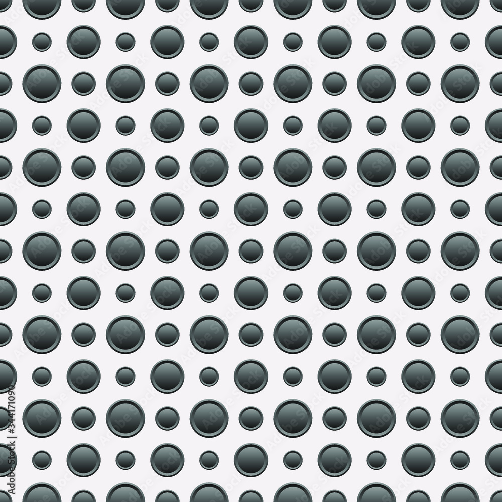 Abstract black background with circles.