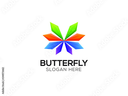 Free Download abstract modern Butterfly Logo  suitable for beauty cosmetic - GFXLoad