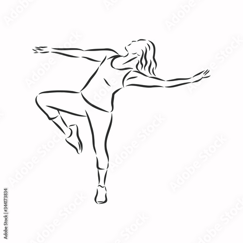 zumba dancers illustration . Zumba, Zumba dancers, fitness, dancer, vector sketch illustration