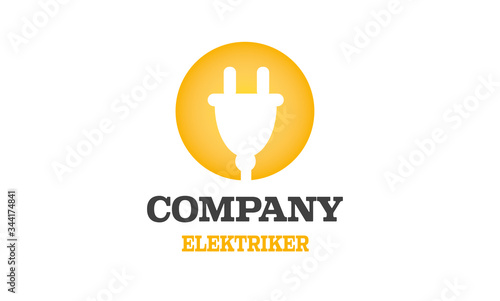 Elektriker Logo, Elektroinstallateur Logo, Elektrotechniker Logo, Handwerker Logo