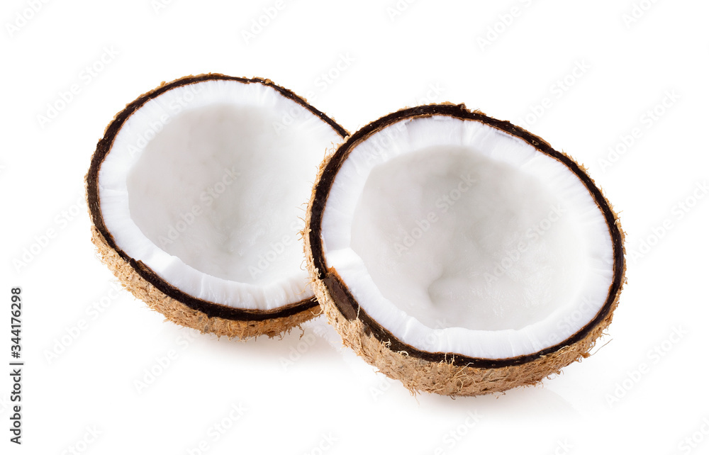 coconut on white background coconut on white background
