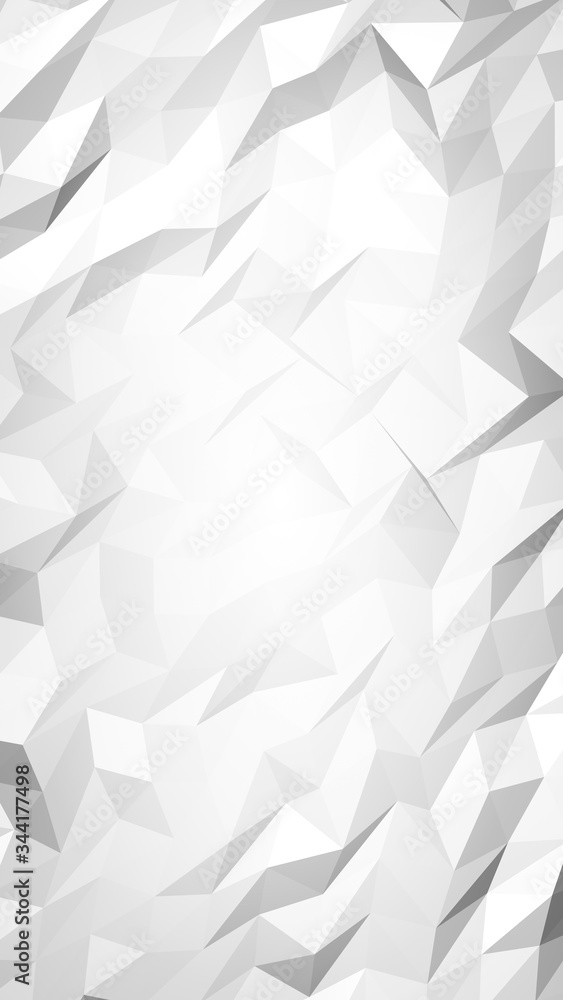 White abstract background. Lowpoly backdrop. Crumpled paper. 3D illustration White abstract background. Lowpoly backdrop. Crumpled paper. 3D illustration