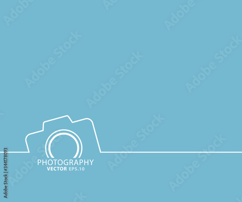 Camera icon symbol, logo Vector illustration