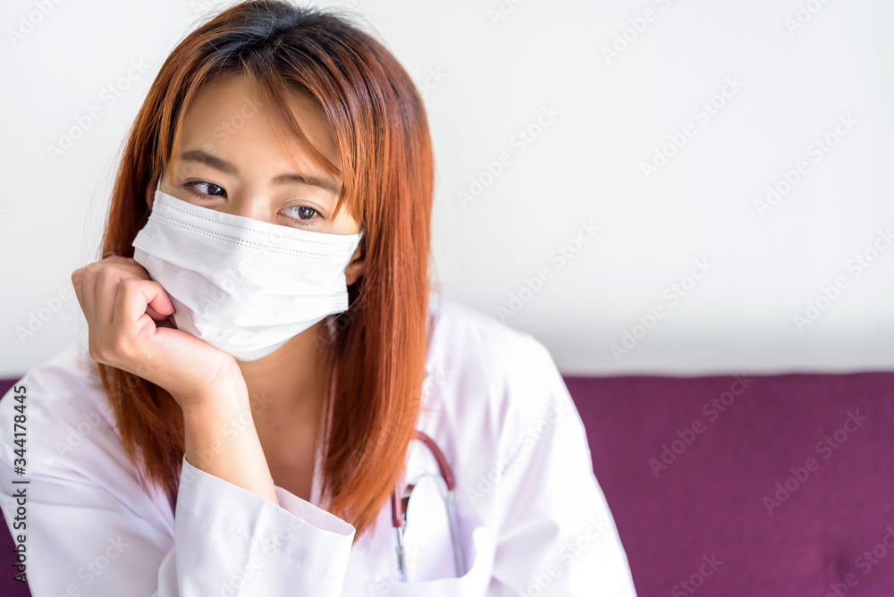 Doctor wearing protective mask to protect from covid-19 or coronavirus Doctor wearing protective mask to protect from covid-19 or coronavirus