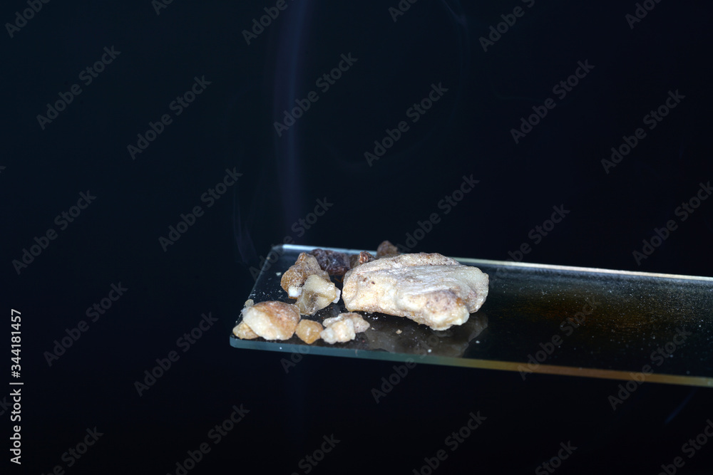 two pieces of gem stone on black background two pieces of gem stone on black background
