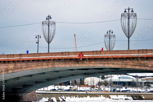 Architecture of Moscow Kremlin, Russia. Popular ladnmark.