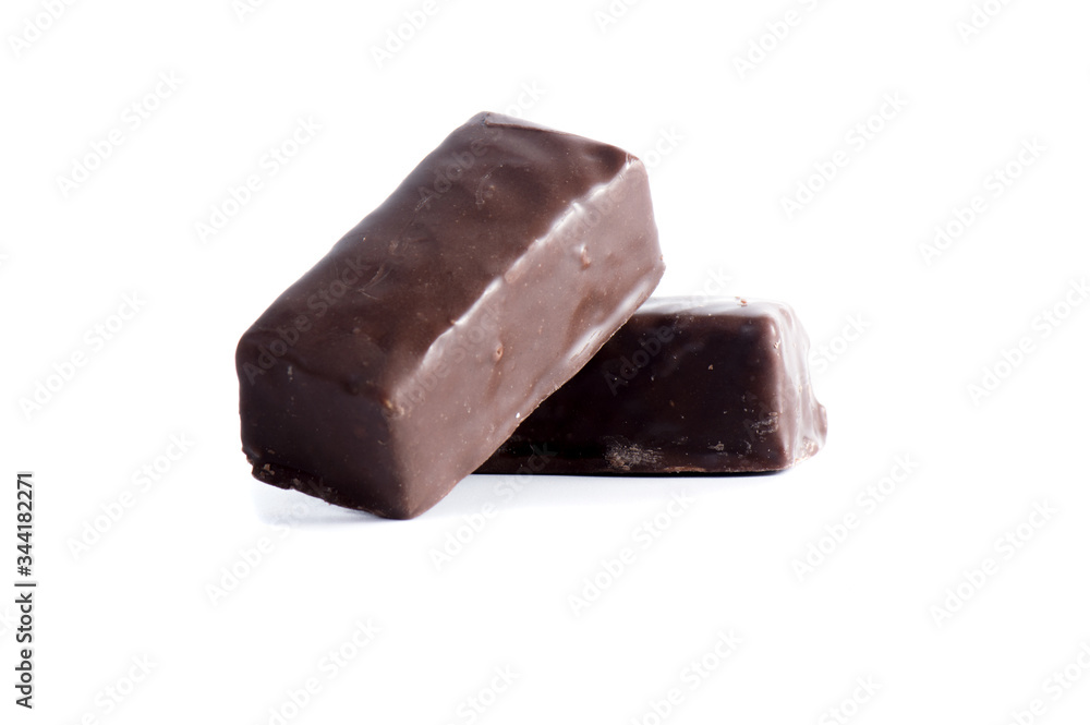 Chocolate candies isolated on white background Chocolate candies isolated on white background