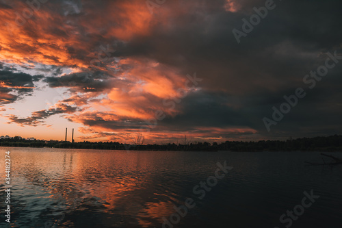 Evening lake