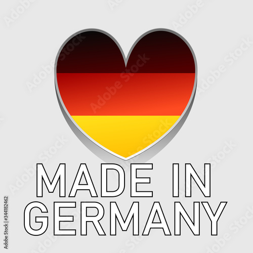 german national colored heart with text made in germany Free Download german national colored heart with text made in germany - GFXLoad