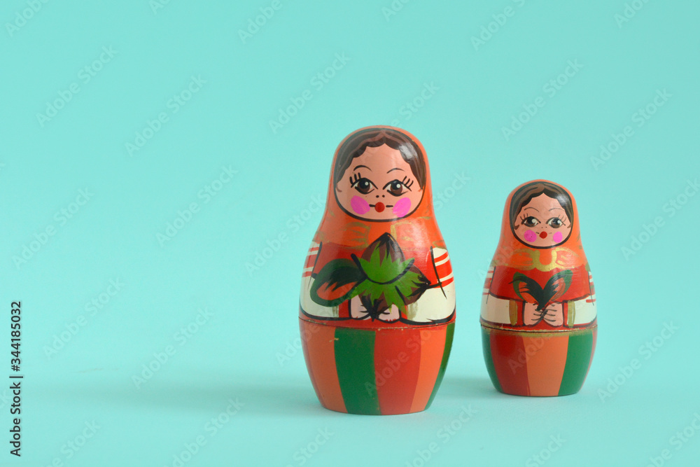 traditional russian nesting dolls. Babushkas or matryoshkas. traditional russian nesting dolls. Babushkas or matryoshkas.
