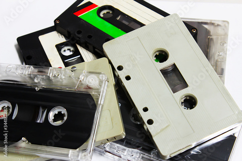 Old cassette tapes