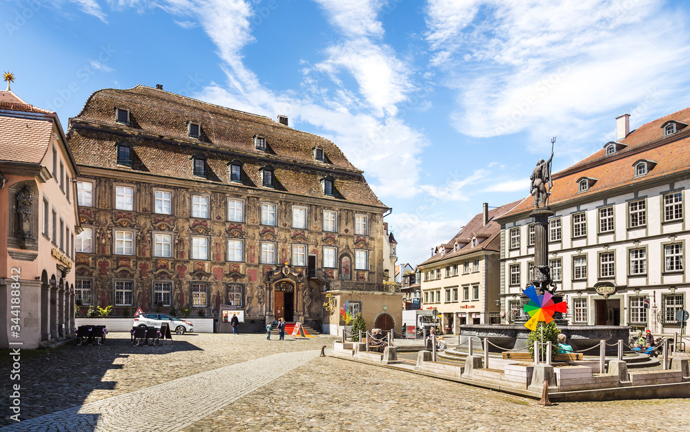 Obraz premium View of the square Marktplatz, lindau