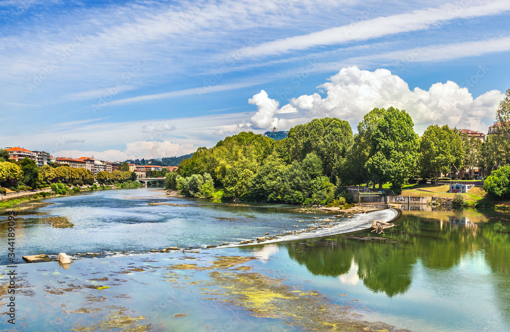 Fototapeta premium Po River, Turin, Italy