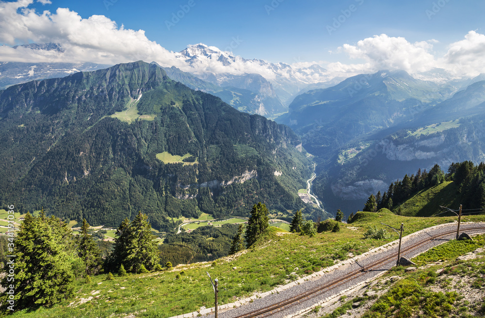 The Schynige Platte railway is a mountain railway in the Bernese Oberland area of Switzerland