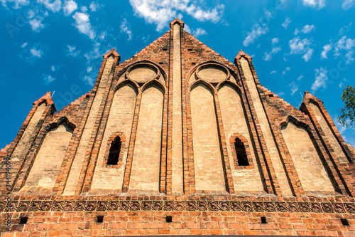 GERMANY, CHORIN, Facade of the monastery Chorin, which till the secularization in 1542 belonged to the Cistercians. It is a good example of the  brick Gothic typical for northern Germany photo