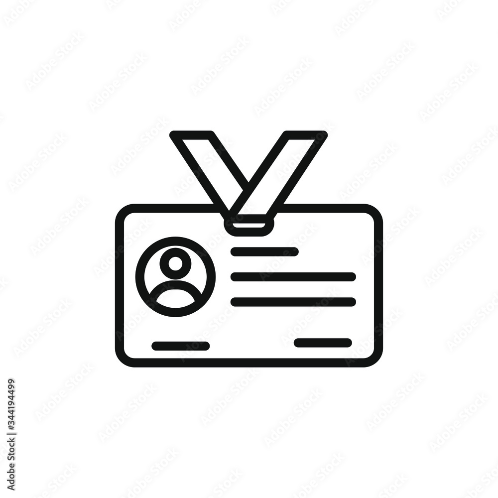 id card icon isolated on white background id card icon isolated on white background