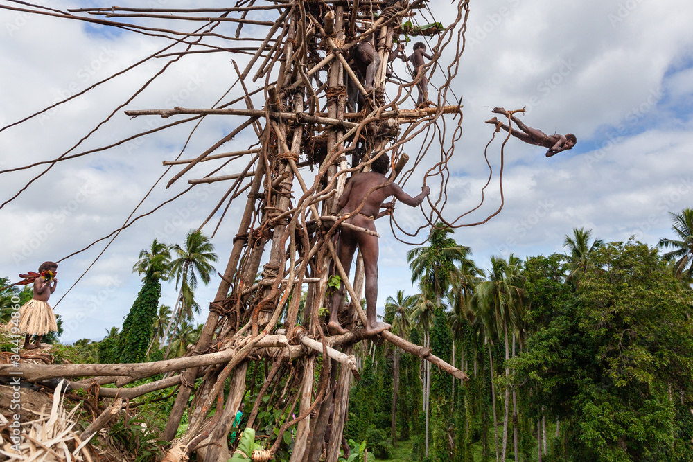 Pentecost, Vanuatu June 2019 Traditional Melanesian Nagol land