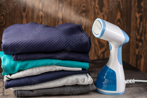 Tableau sur toile Portable home and travel garment steamer for clothes