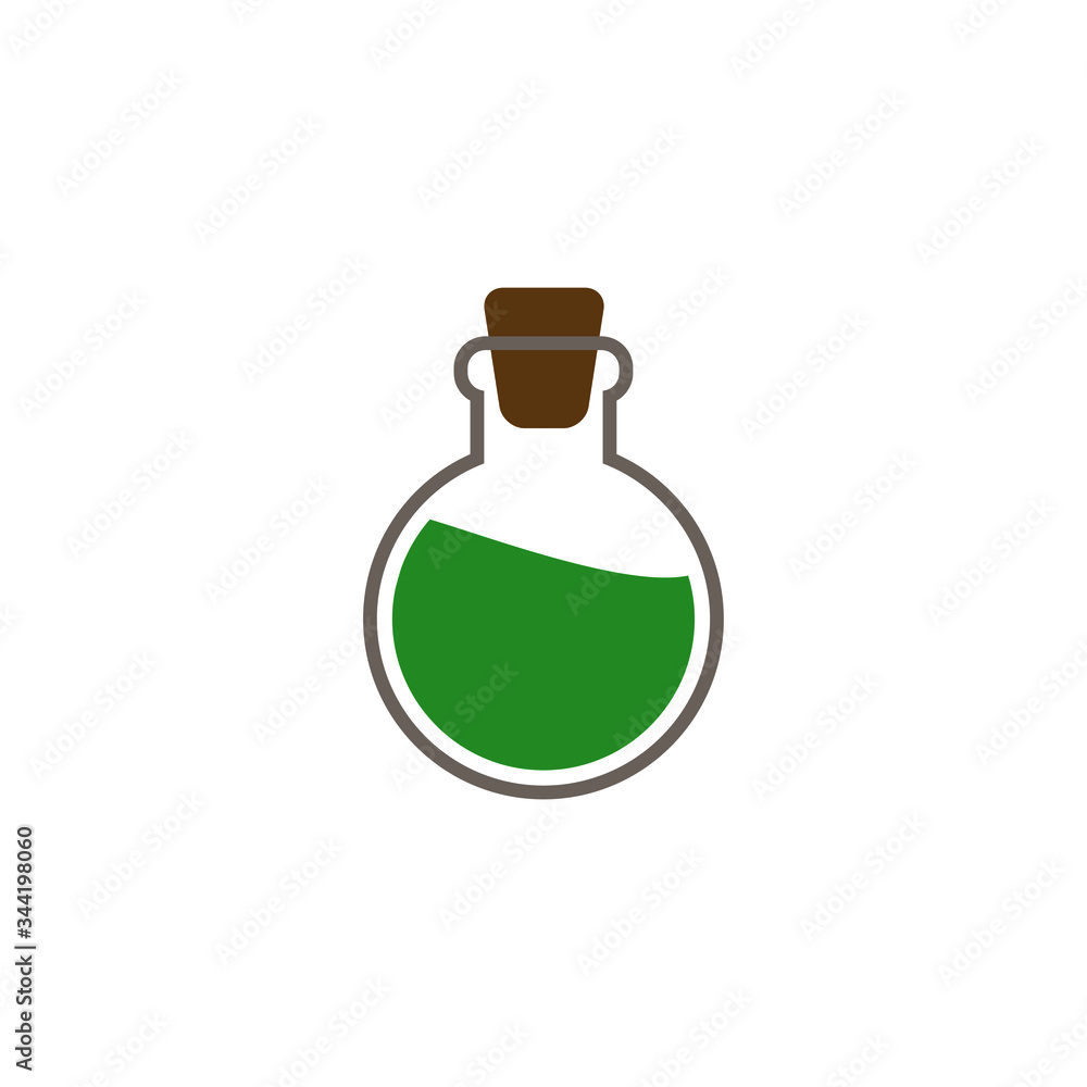 Fototapeta premium Magic potion vector icon isolated on white background